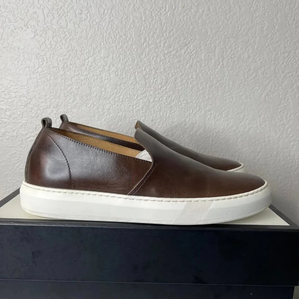 Astorflex Wakeflex Brown Leather Casual Loafers Slip On Men's 42 EU/9 US Fit 11‎